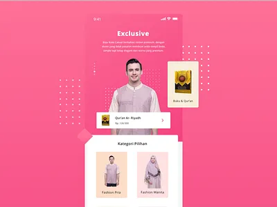 Moslem Store color ecommerce fashion landing marketplace mobile moslem shop store