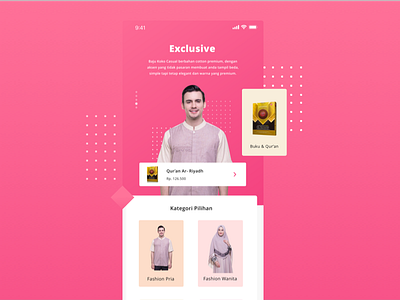 Moslem Store color ecommerce fashion landing marketplace mobile moslem shop store