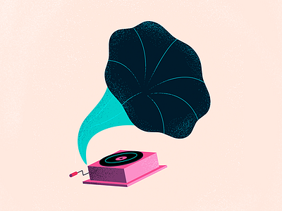 Gramophone art artwork design gramophone graphic design illustration