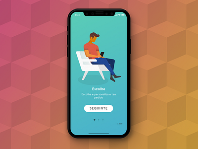 Goodie App Screen app app design branding colorful gifts goodies illustration iphonex layout ux ui