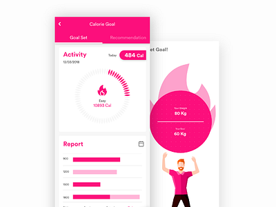 Fitness App Ux app control fit meal sports ui ux