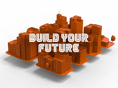 Build your future on dribbble awertising