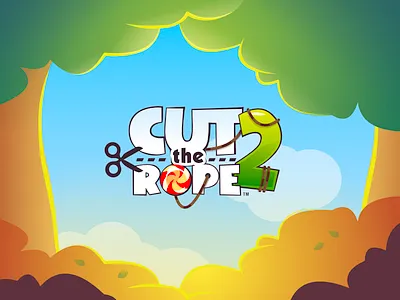 Cut The Rope cut the rope cut the rope 2 game design game logo game title logo mobile game mobile game title om nom zeptolab