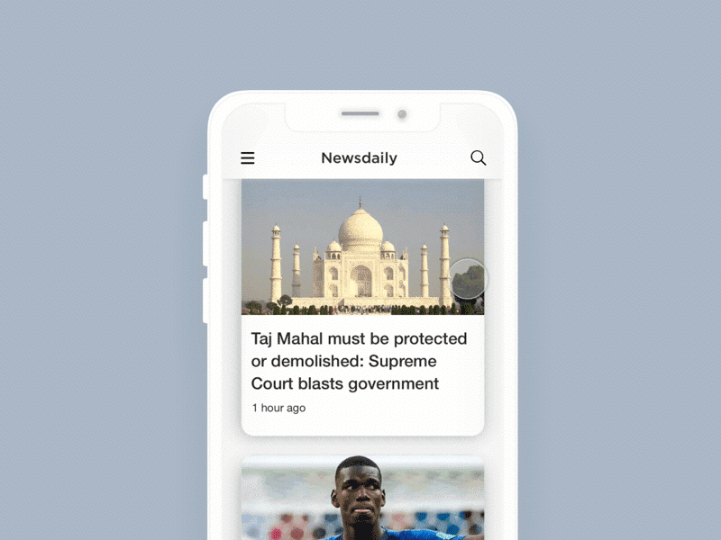 News App interaction news principle