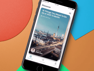 Trip Advisor concept app interaction animation interaction travel trip advisor