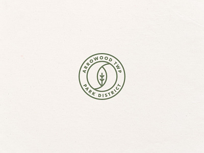 Arrowood badge branding circle circle logo emblem environment flat leaf line art logo logo design logodesign minimal monoline nature nature logo parksandrec plants symmetrical wildlife