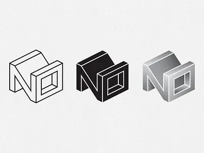 [ WIP ] "NO" Logo Concept color combinations font exploration visual brand family selection branding isometric shape mark letter type design logo identity icon logo type 2.5d logos logofolio geometric simple letters illustration style guide bright typography no font vector logomark design