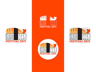 brand concept for "Caracas sushi festival 2017" brand branding colors fish grid icon omakase rolls salmon sashimi sushi