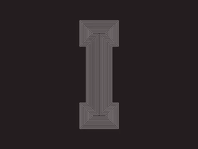 👁 36daysoftype animate eye geometric i lines minneapolis minnesota monogram movement strobe typography