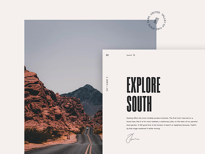 Explore South article bekkers blog knox magazine minimal type