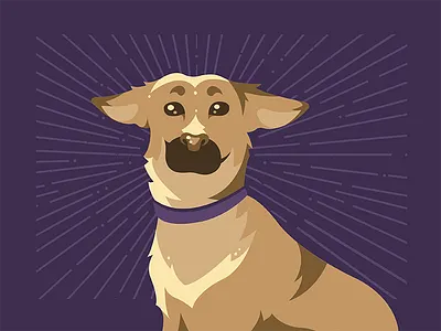 Vex animal dog illustration pet puppy vector