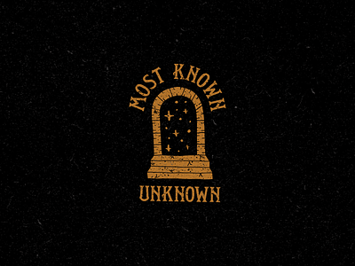 Most Known Unknown branding door illustration logo stairs stars type