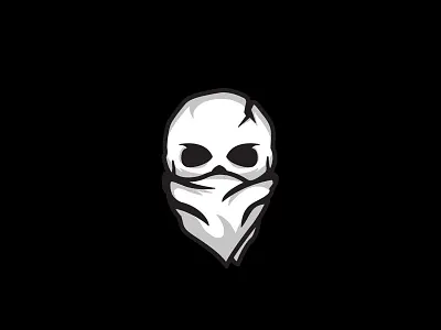 Project Nomad - Logo Mark bandana branding halftone icon iconography logo logotype mark skull