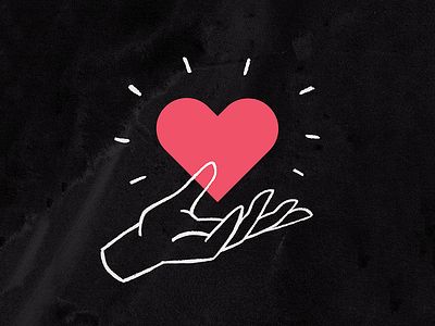 Give a little love atx austin favorite hand icon like love mark