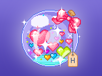 Collect Love art pixel