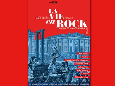 La Vie en Rock • Festival Poster design graphic poster revolution rock