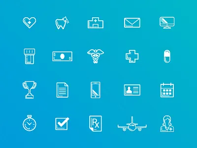 Premera Icons iconography icons illustration monochromatic vector