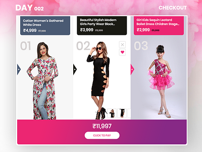 Daily UI #002 - Card Checkout Page #dailyui card checkout daily ui dailyui dress ecommerce modern shop ui ux web website