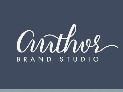 Author Brand Studio - Logo Design brand brand design branding calligraphy hand lettering identity logo design script script lettering studio type typography