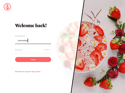 Login food food delivery grocery login playfair display proxima nova typography ui ux