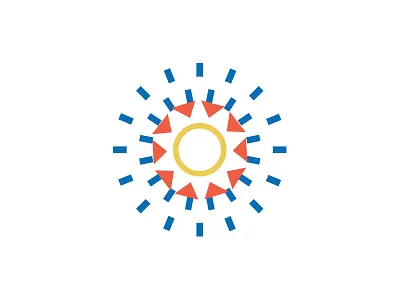 All the Suns_1 circle geometric line monoline rays shine sun suns triangle