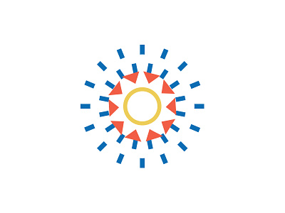 All the Suns_1 circle geometric line monoline rays shine sun suns triangle
