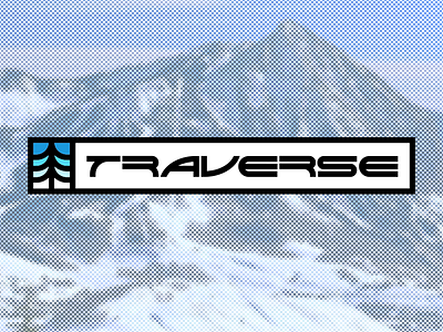 Ski Mountain Logo - Daily Logo Challenge #08 daily logo daily logo challenge lines logo mountain ski snowboard traverse