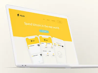 Fold Landing app bitcoin crypto fold landing ui web