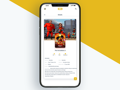 IMDB detail page detail flat home imdb iphone mobile movie page ui x
