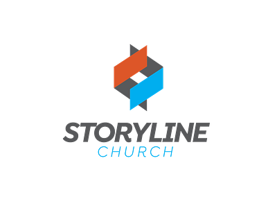 Storyline Church book chevron church logo