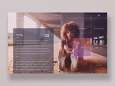 Stance (Services Page) ui design daily design design inspiration fitness model personal trainer photography ui ui design uiux ux ux design web design