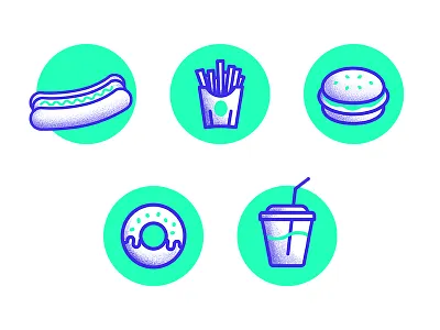 Meal /// Icons branding icons illustration set vector website