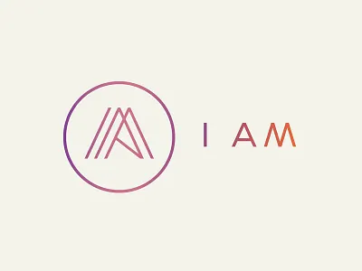 I AM branding project branding i lines logo m monoweight thin