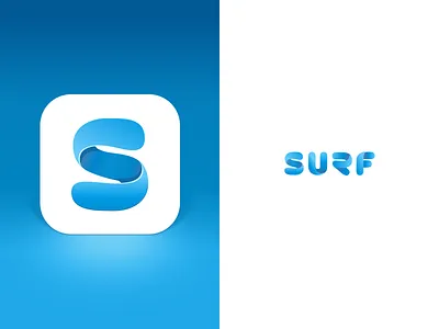 Surf App Logo app chrome extensions font hashtags icon interests ios links notes sharing