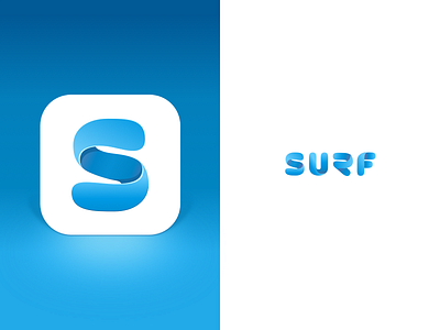 Surf App Logo app chrome extensions font hashtags icon interests ios links notes sharing