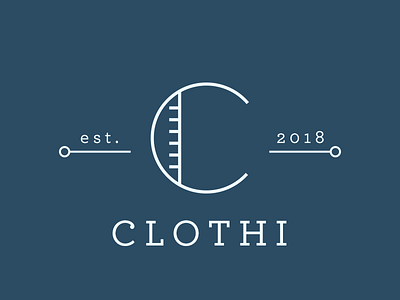 Clothi branding illustrator logo photoshop typography