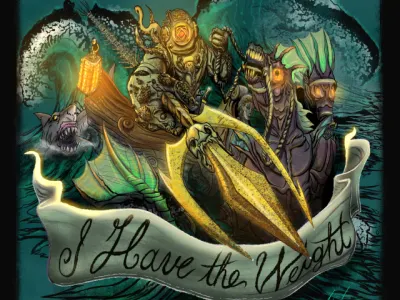 Hell Diver design digital diver illustration nautical ocean