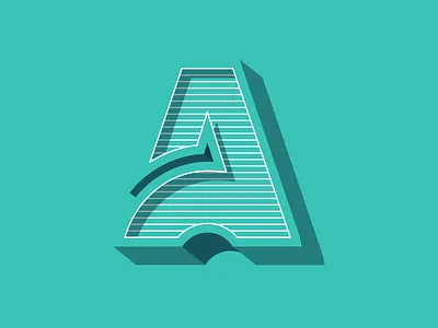 A a block dribbble flat icon old shadow shot style type typography vintage