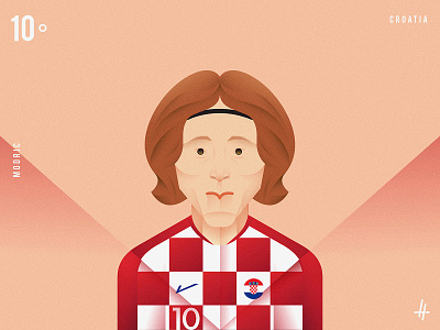 Modric - Croatia character croatia design fanart flat modric vector worldcup