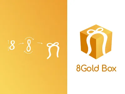 8Gold Box Logo branding logo logo design symbol wordmark