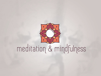 Meditation And Mindfulness Club Logo branding logo logos lotus mandala meditate meditation mindfulness yoga