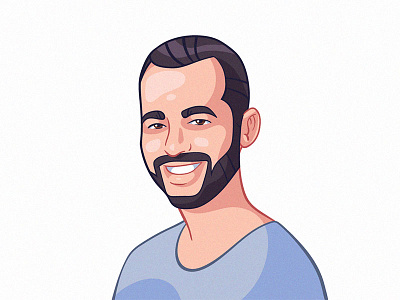 Custom Cartoon Avatar avatar cartoon design face gif hari illustration man process sketch