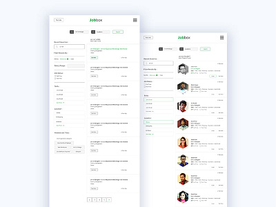 Jobbox design flat job jobbox material new saad khan search template ui ux