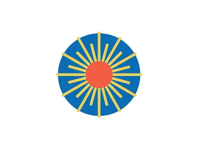 All the Suns_5 circle geometric line monoline rays shine sun suns triangle