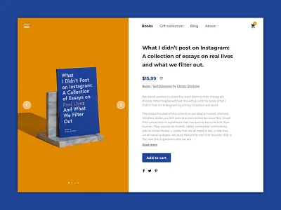 Daily UI #012 - E-commerce shop blue commerce daily ui dailyui e commerce onlinem orange shop