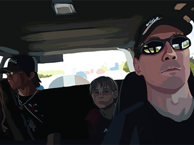 Road Trip childhood gif illustration motion nostalgia photoshop