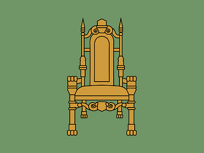 Throne furniture gold minimalism minimalist simple simplicity throne