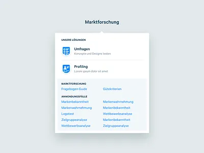 Appinio Marketing Website - Menu appinio art direction interface menu survey ui ux web webdesign website