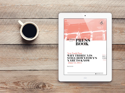 60 White Digital Pressbook digital design uxui