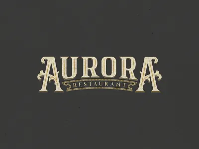 [Day 20] Aurora brand company daily daily challenge hand lettering lettering rebrand redesign restaurant